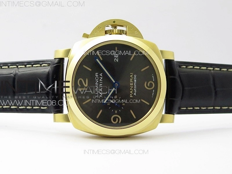 Pre Order PAM1115 RG VSF 1:1 Best Edition Blue Dial on Blue Leather Strap P.9010 Super Clone